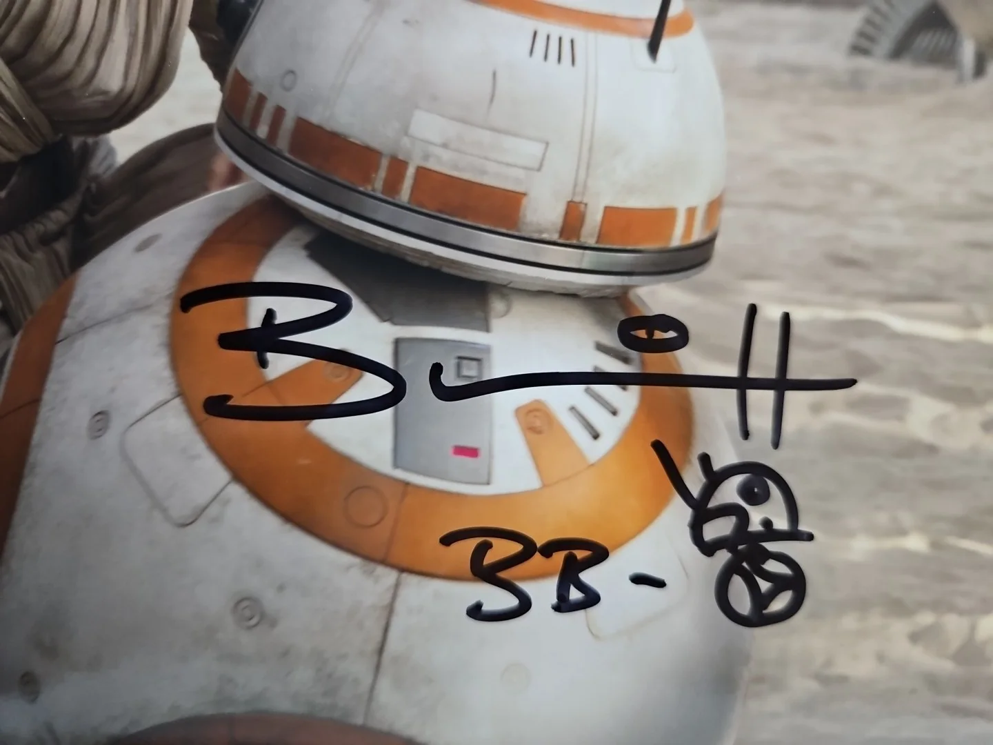 brian herring — AUTO BRIAN HERRING SIGNED 8X10 PHOTO STARS WARS ROBOT BB8 PRISTINE AUCTION.COM, image 2