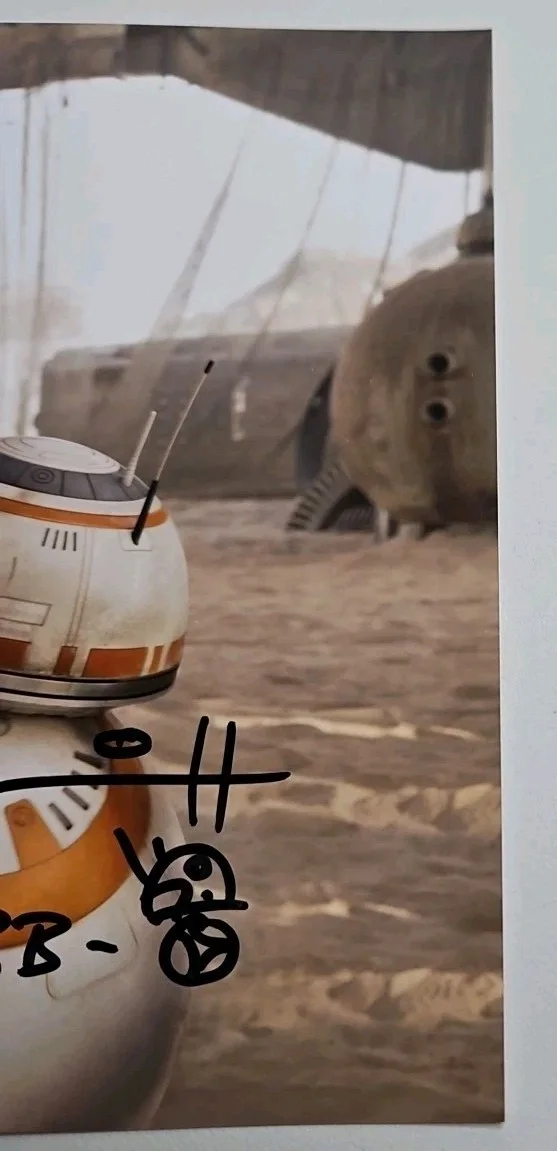 brian herring — AUTO BRIAN HERRING SIGNED 8X10 PHOTO STARS WARS ROBOT BB8 PRISTINE AUCTION.COM, image 5