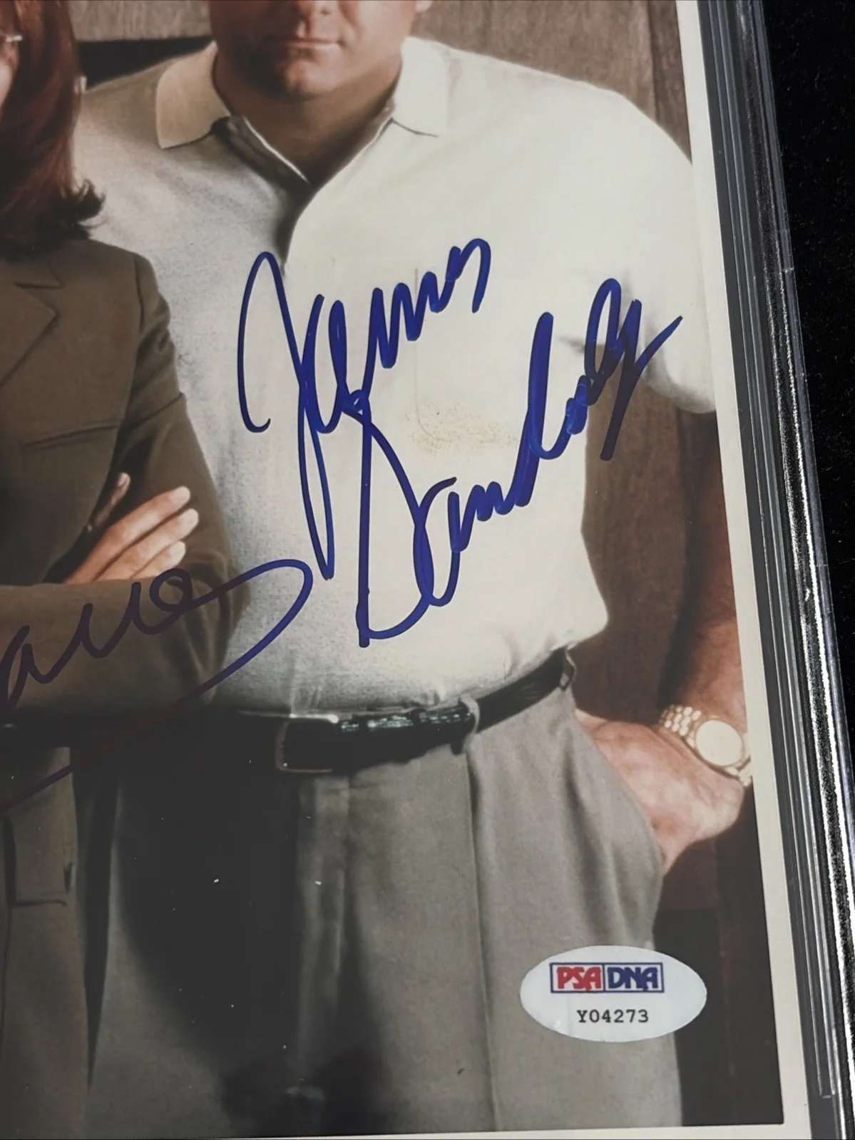 James Gandolfini — James Gandolfini Signed 8x10 Photo Sopranos Lorraine Bracco BAS Auto Grade 10, image 3