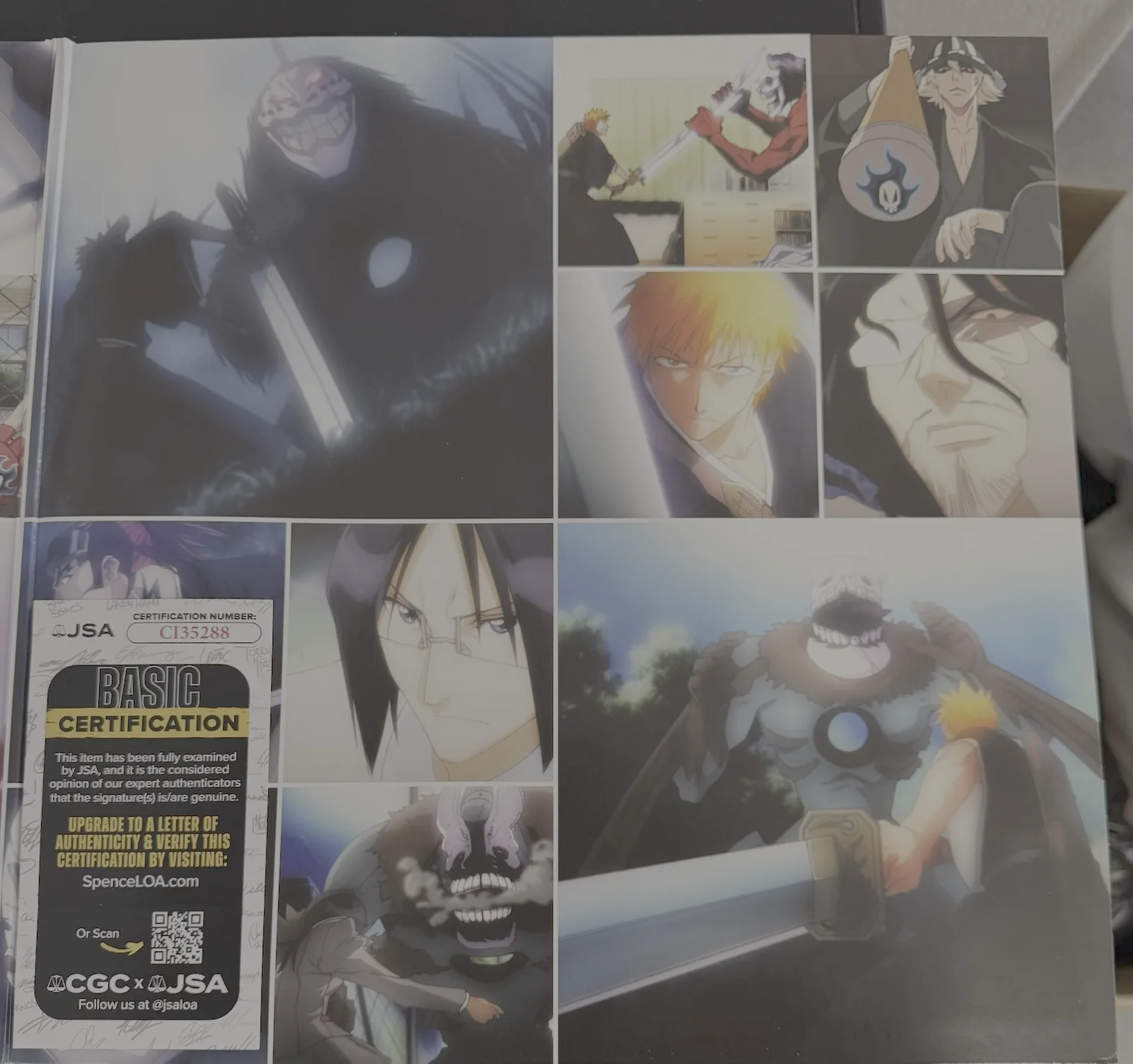 Signed Bleach vinyl record (with Bankai quote), image 2