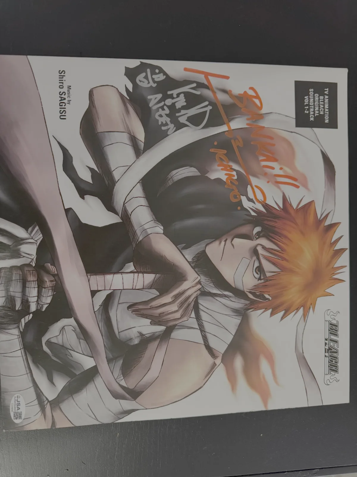 Signed Bleach vinyl record (with Bankai quote), image 4