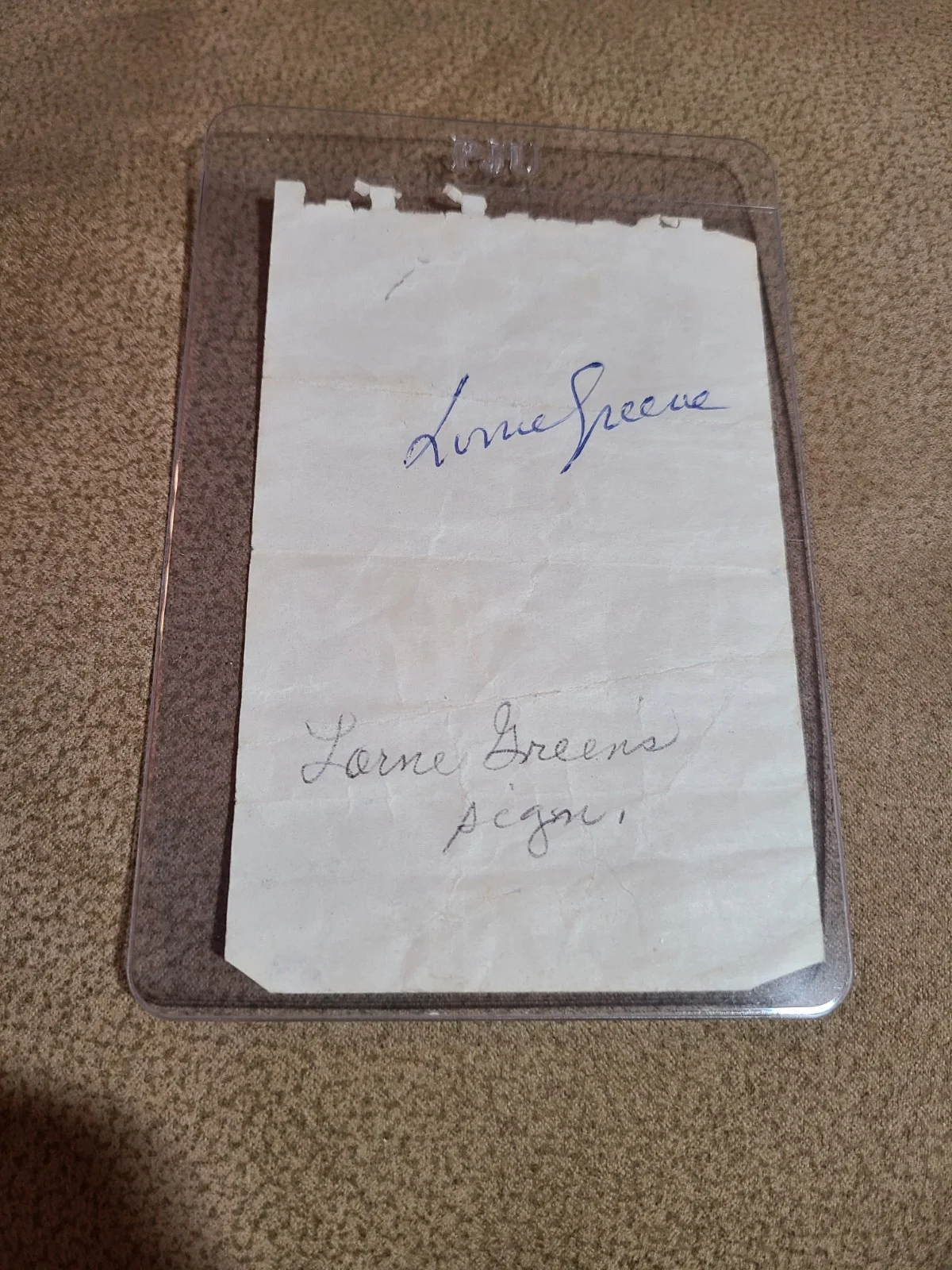 Dan Blocker — BONANZA Lorne Greene And Dan Blocker Signed Autograph Book Pages Hoss Is Rare, image 3