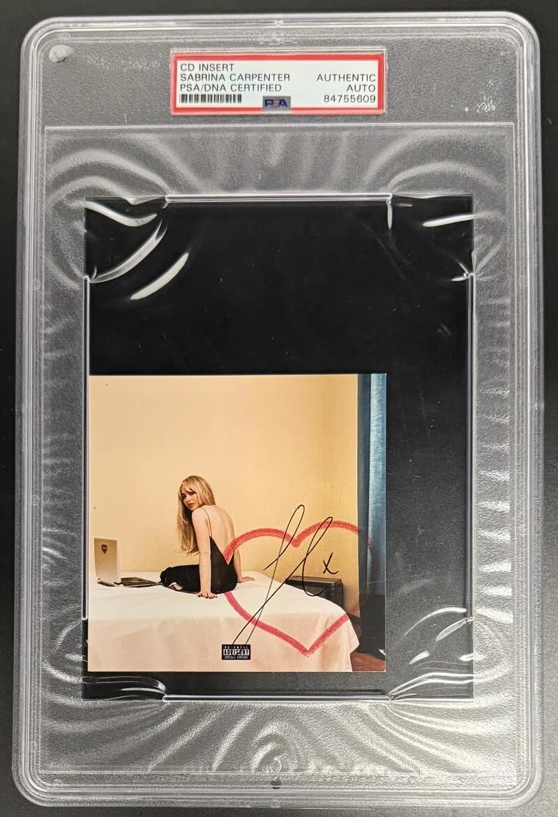 Sabrina Carpenter — Sabrina Carpenter Signed Autograph PSA/DNA Emails I Can't Send CD Cover Slab B