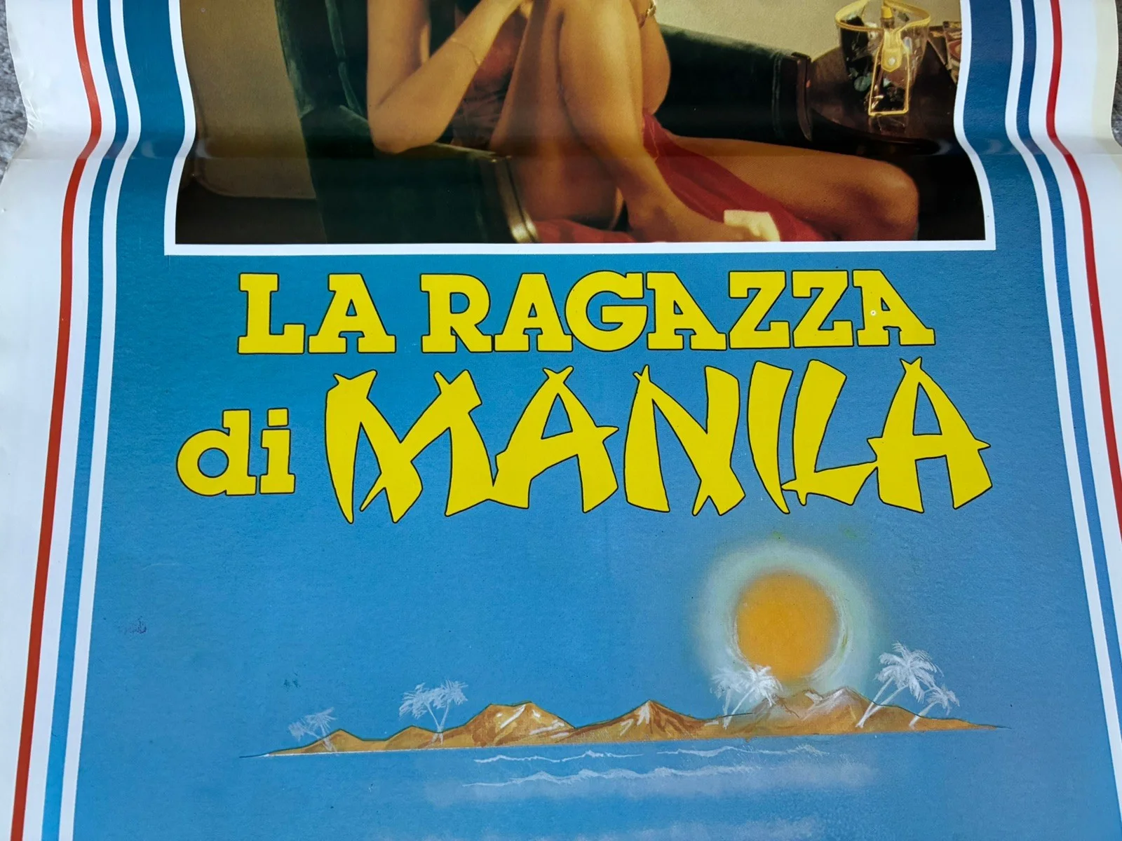 Original Vintage Italian Adult Film Poster - the girl from Manila ￼, изображение 2