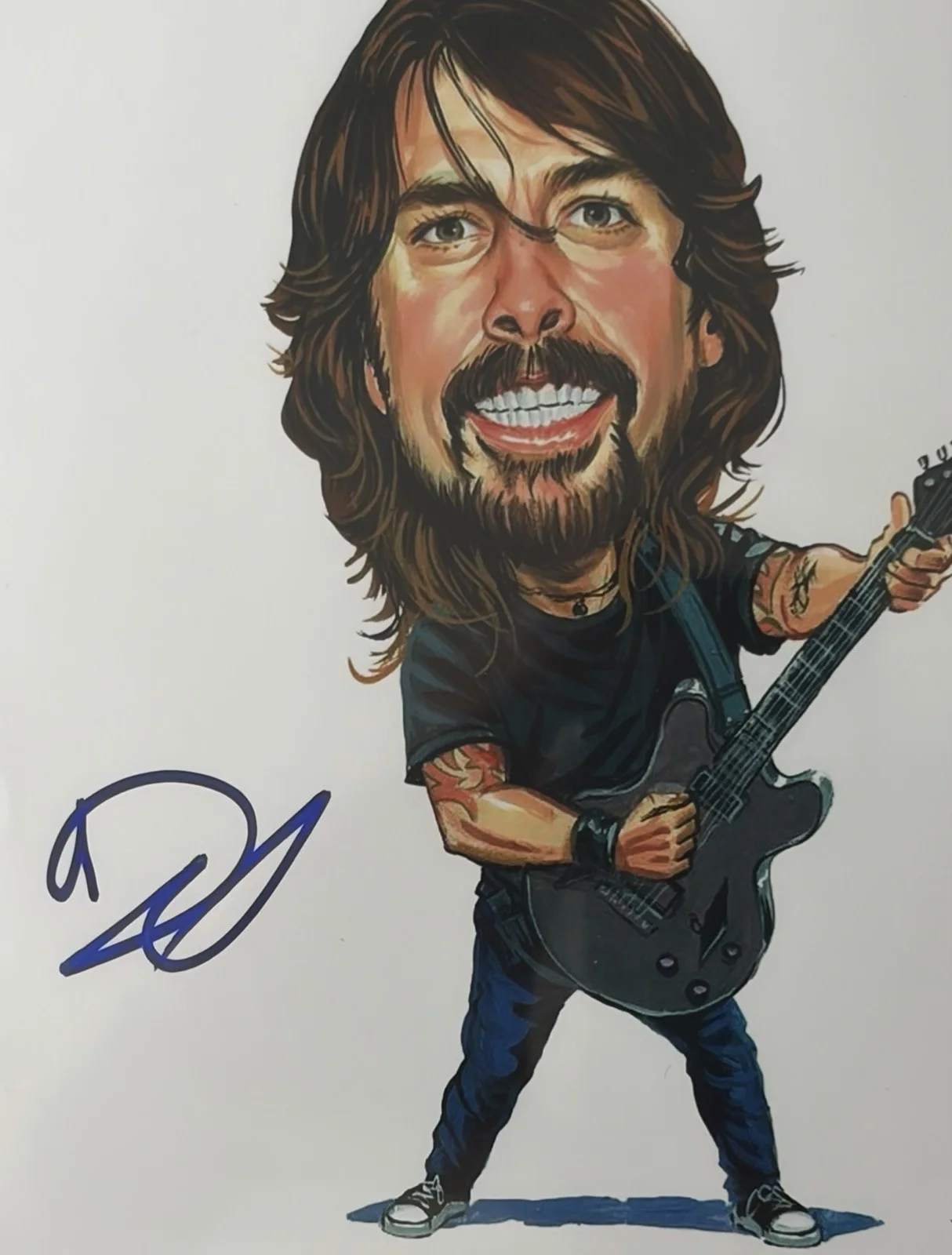 Dave Grohl Foo Fighters Nirvana Signed 8x10 Photo Beckett BAS Autograph Grade 10, изображение 2