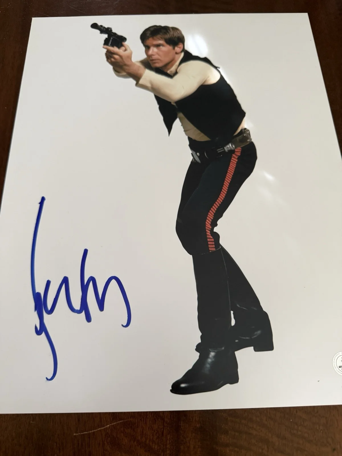 HARRISON FORD — HARRISON FORD HAND SIGNED STAR WARS AUTOGRAPH BECKETT BAS LOA HAN SOLO 11x14, изображение 4