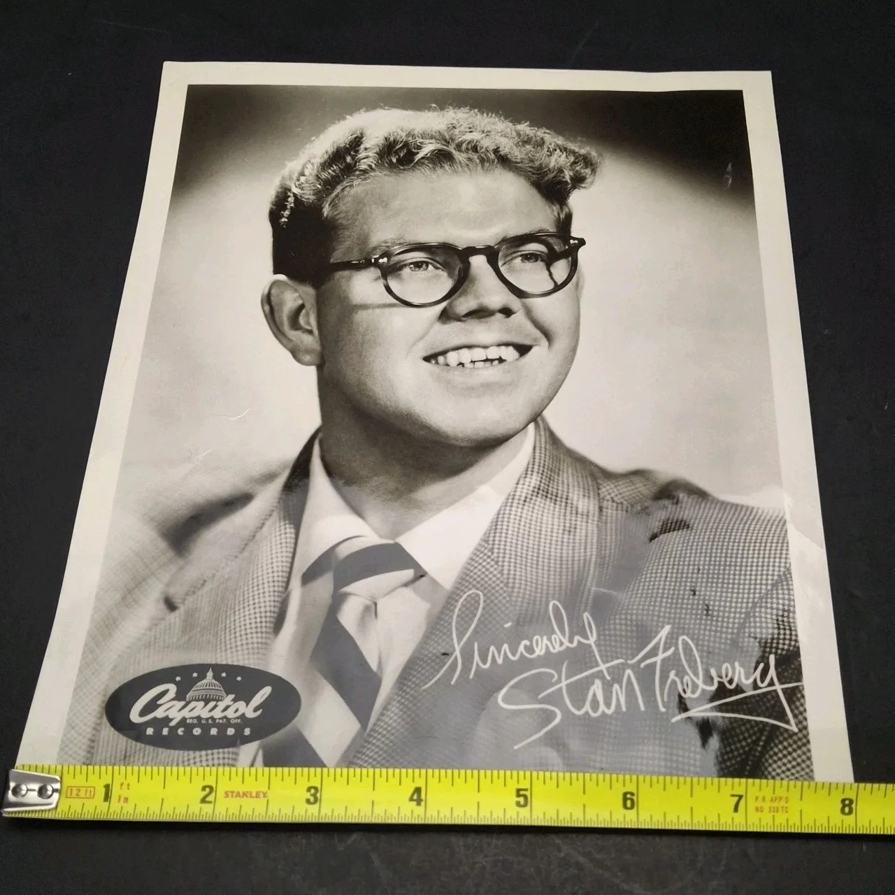 Stan Freberg Beany & Cecil Voice Over Autographed Studio Photo Capitol Records, изображение 3