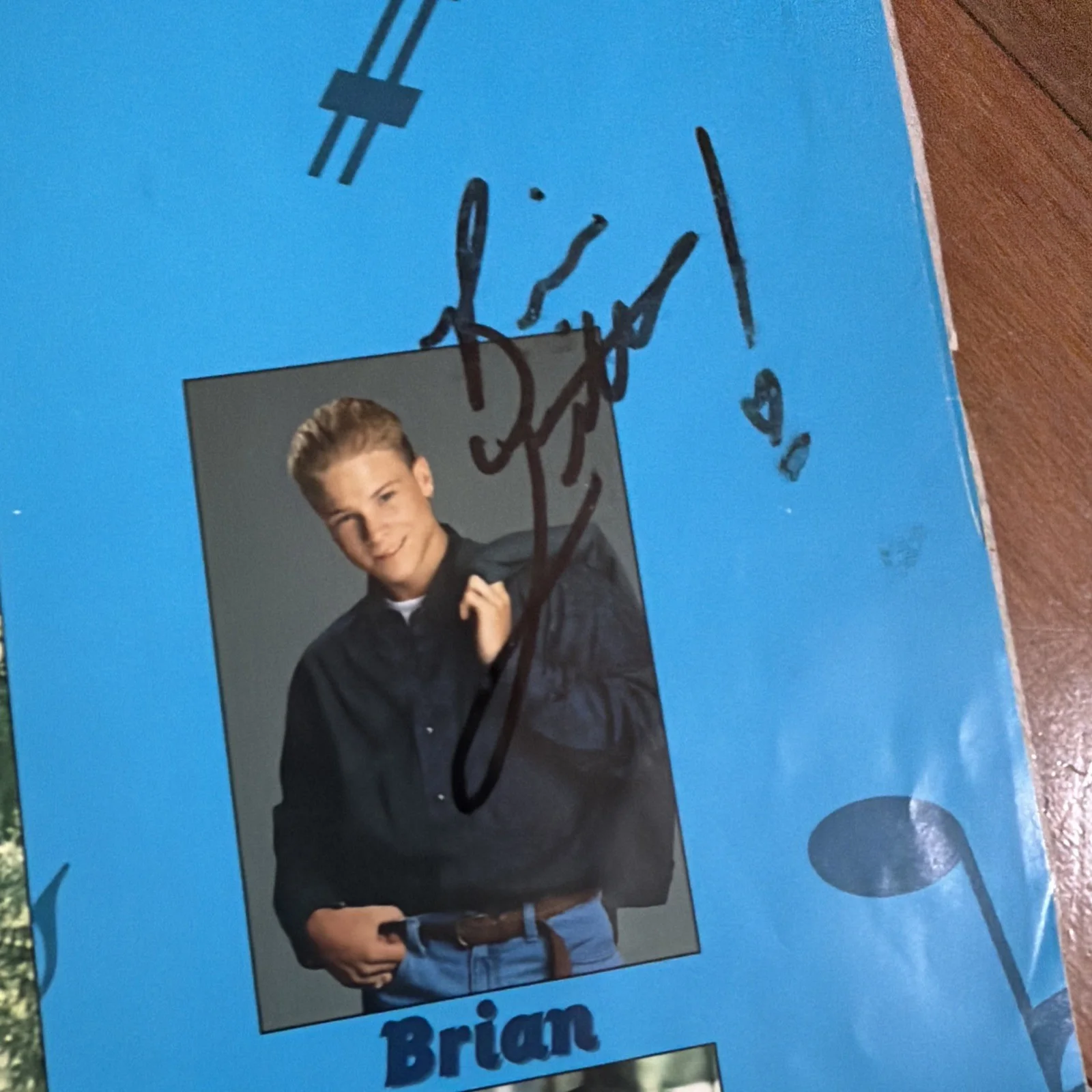 Rare! 1990s BACKSTREET BOYS Signed Authentic REAL Autographed Bookcover Fan Club, изображение 4