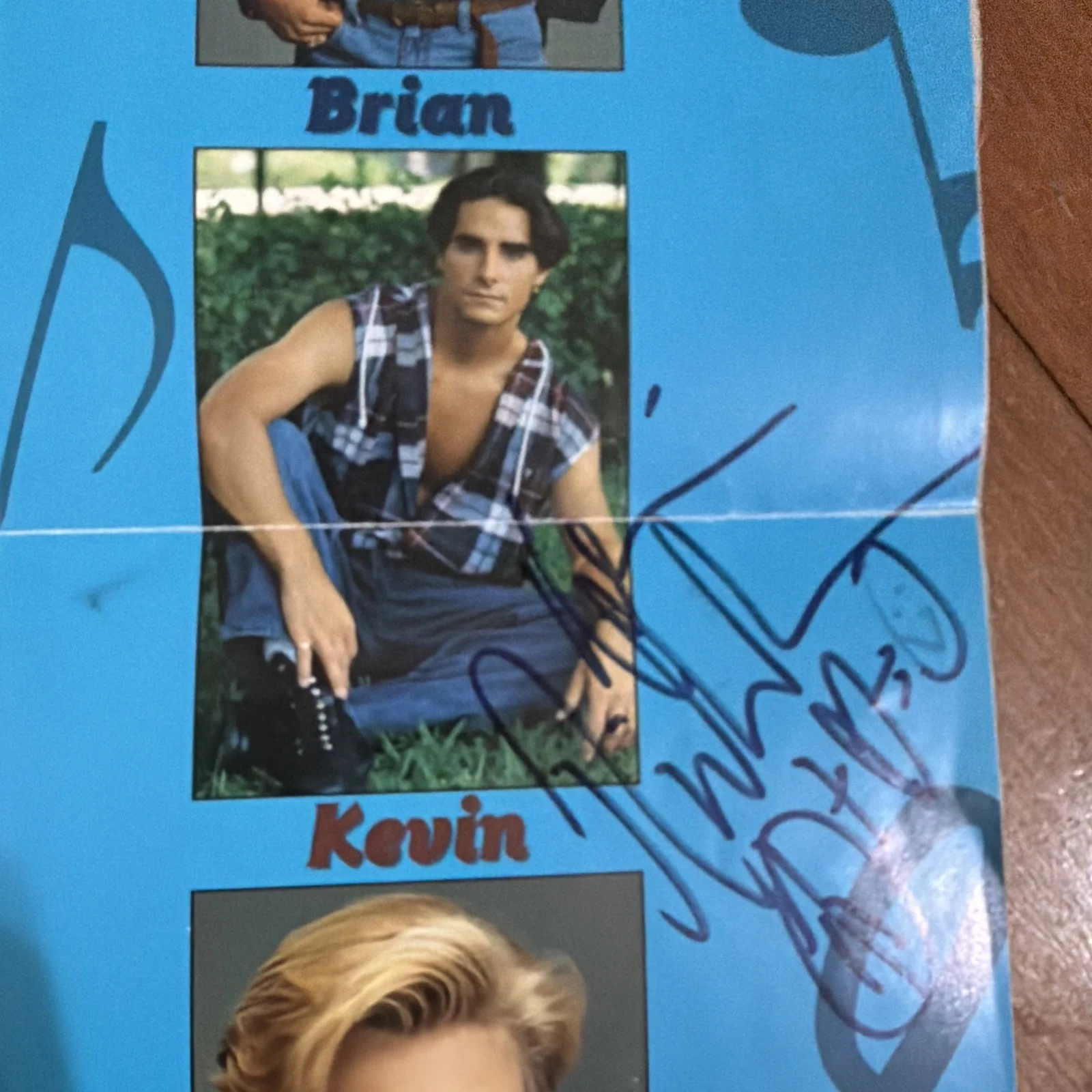 Rare! 1990s BACKSTREET BOYS Signed Authentic REAL Autographed Bookcover Fan Club, изображение 5