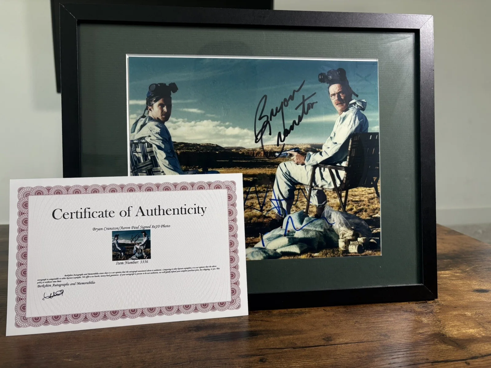 Brian Cranston — Bryan Cranston, Aaron Paul Signed BREAKING BAD 8x10" Authentic Autographs w/COA, image 2