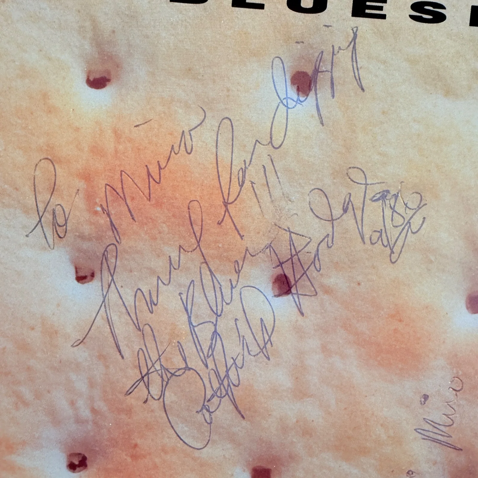 AUTOGRAPHED | Bluesbusters "Accept No Substitute" VINYL title error on labels, image 3