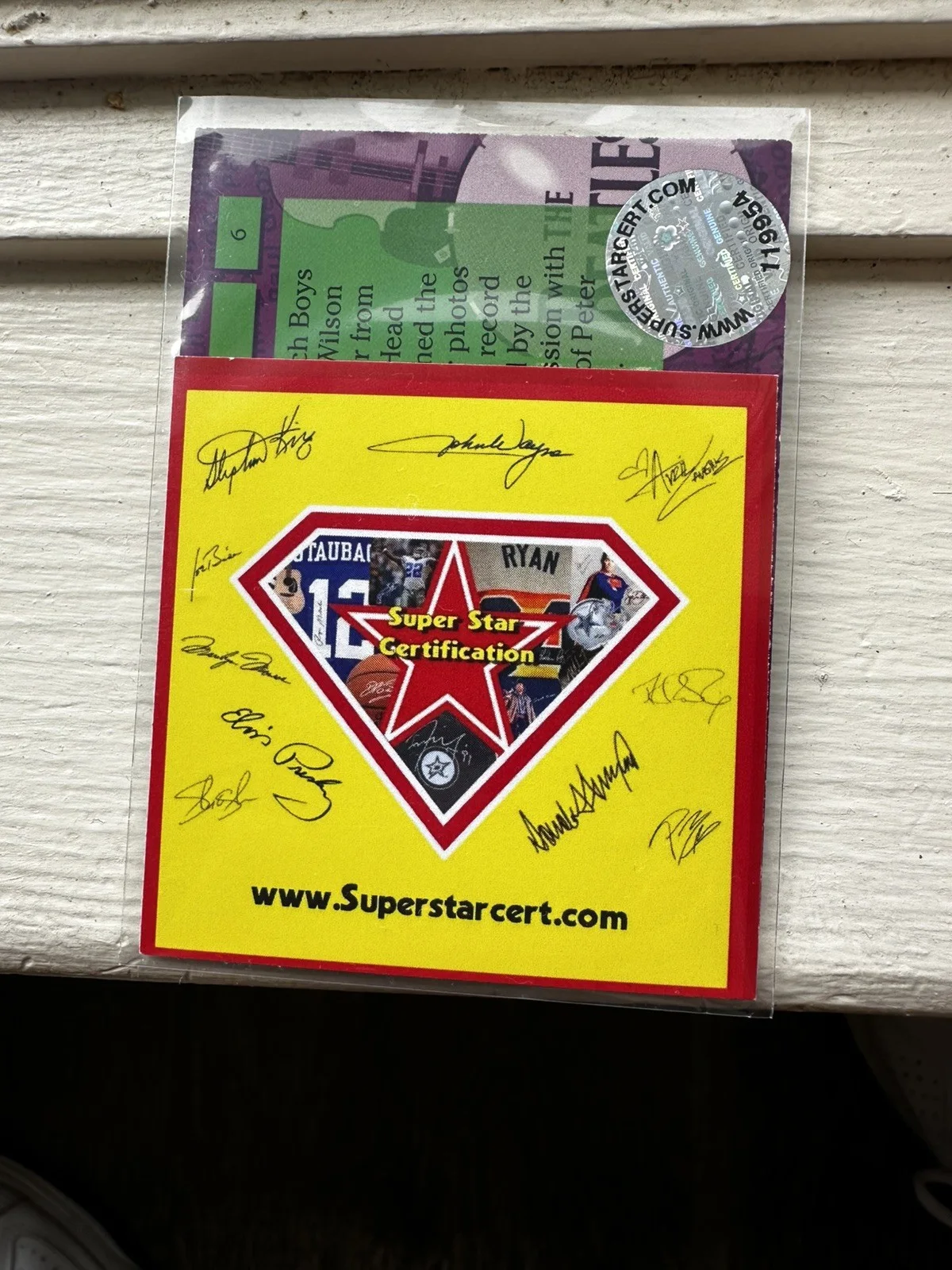 Rare Beatles Ringo Starr Autographed Signed Card On Stage Superstar Cert Holo, изображение 2