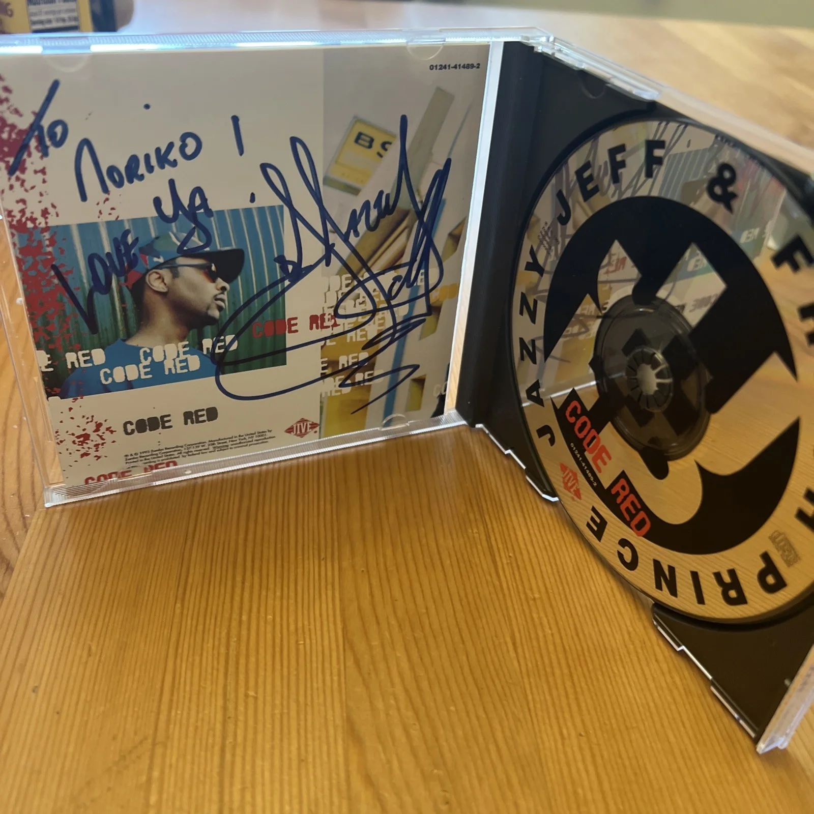 Autographed CD Cover DJ Jazzy Jeff (from Fresh Prince), Includes CD, image 2