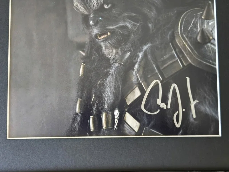 Carey Jones Signed Photo Display Framed 11x14 AW Star Wars Black Krrsantan, image 2