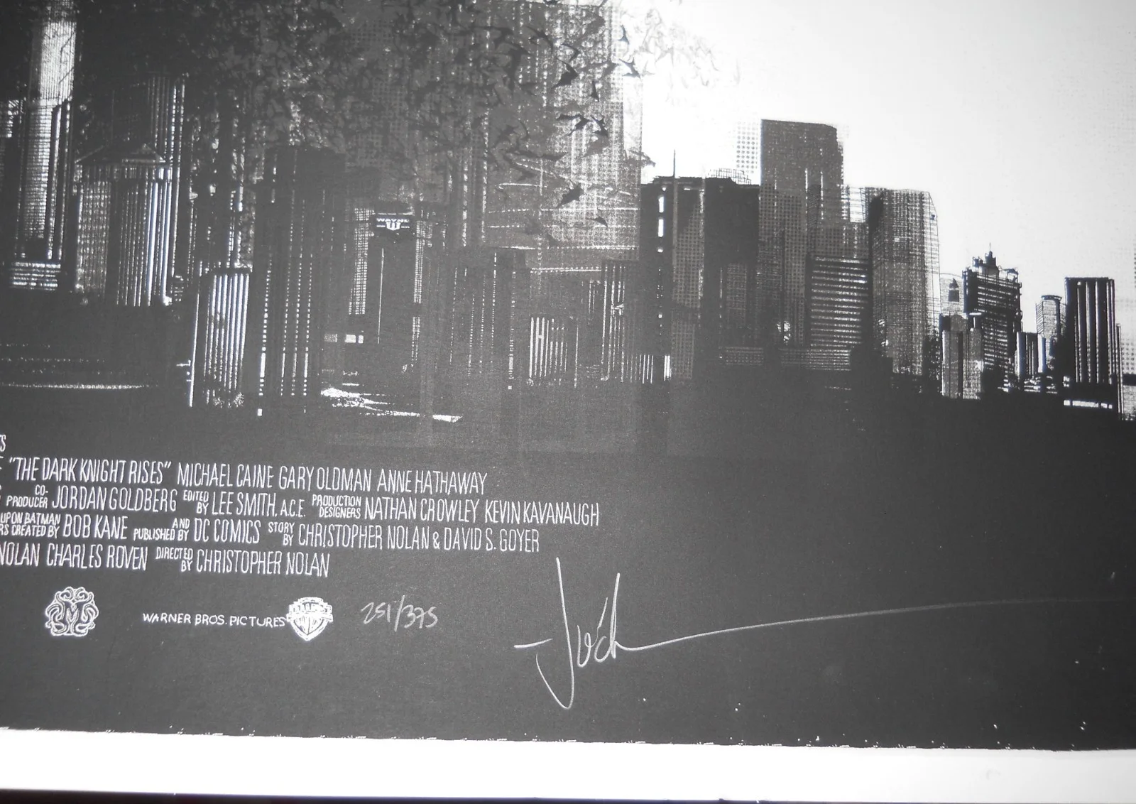 The Dark Knight Rises - Mondo Screenprint by Jock (Limited Edition 251/375), image 2
