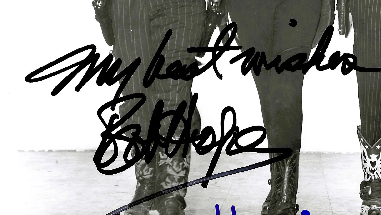 Bob Hope, Jane Russell — SON OF PALEFACE Bob Hope & Jane Russell Signed shown with Roy Rogers /UACC COA, изображение 3