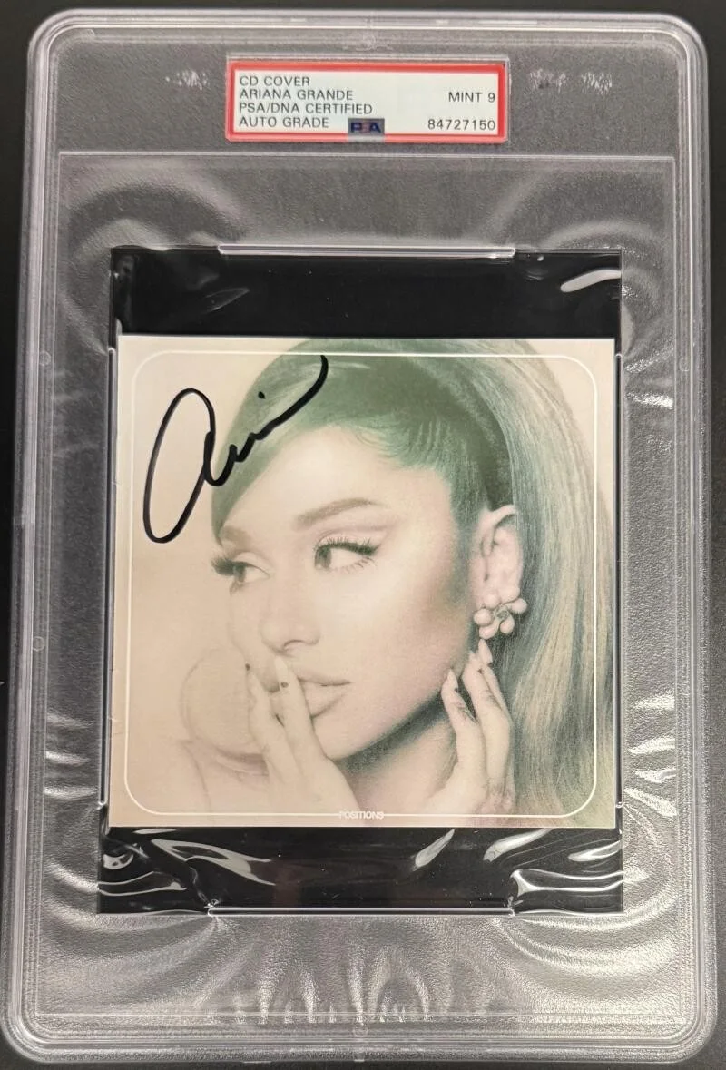 Ariana Grande — Ariana Grande Signed Autograph PSA/DNA Slabbed Positions CD Cover COA - MINT 9 !