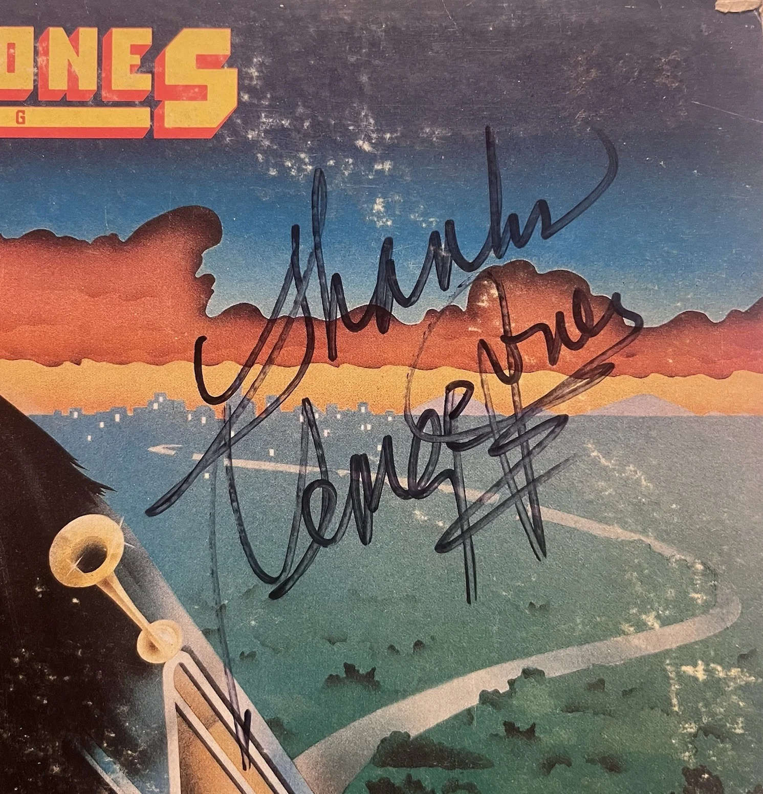 George Jones Signed Autograph I Wanta Sing Album Vinyl Promo, изображение 2