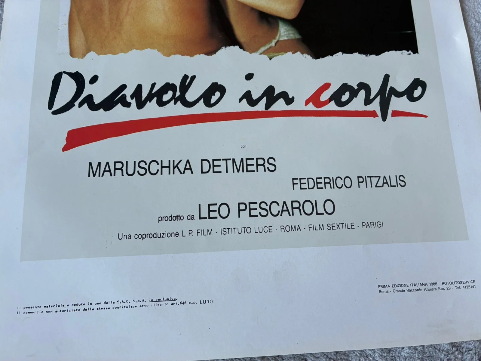 Original Vintage Italian Adult Film Poster, изображение 2