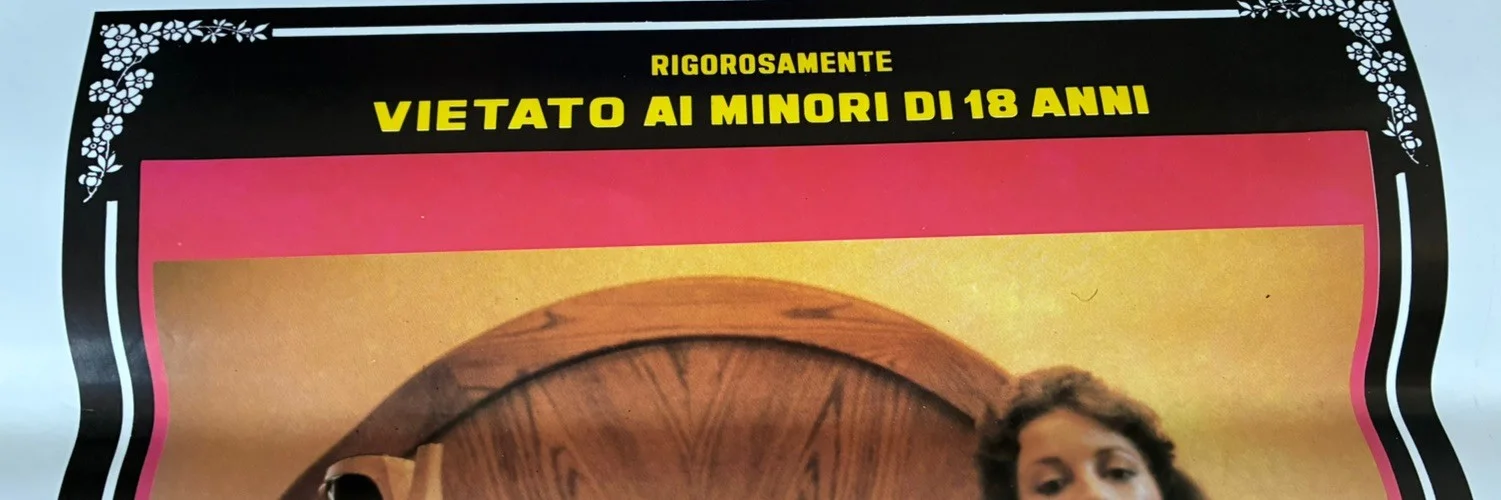 Original Vintage Italian Adult Film Poster, изображение 5