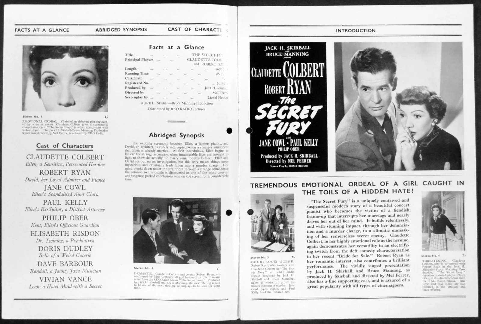 HAMLET 1948 Laurence Olivier, Jean Simmons William Shakespeare UK PRESSBOOK, image 2