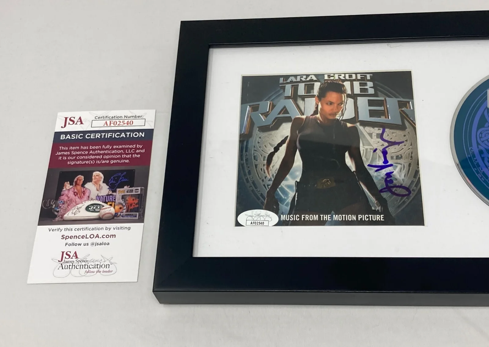 Jon Voight — Jon Voight signed Tomb Raider Framed CD Cover JSA COA, image 2