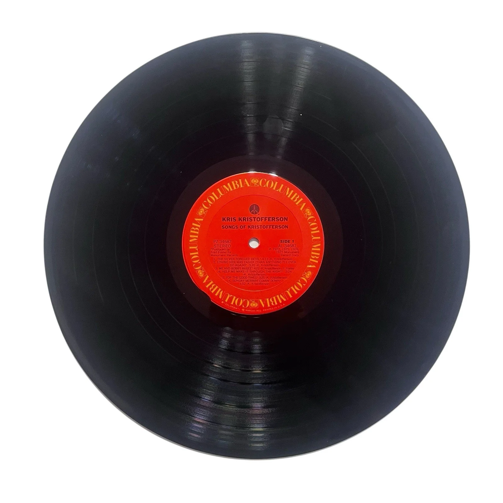 Kris Kristofferson Signed Autographed Songs Of Kristofferson Vinyl Record, изображение 5