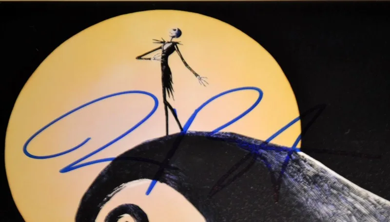 TIM BURTON — Signed TIM BURTON NIGHTMARE BEFORE CHRISTMAS Autograph, COA, FRAME, DVD, NBC, image 3