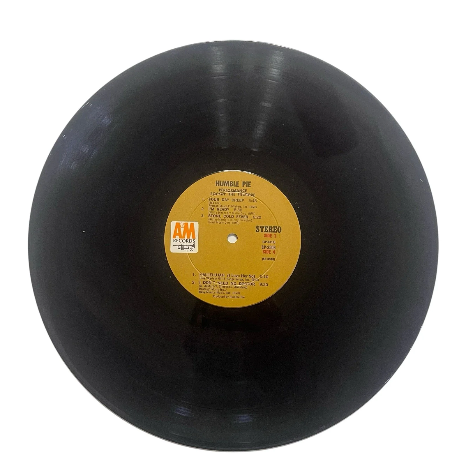 Peter Frampton Humble Pie Signed Performance Rockin’ The Fillmore Vinyl Album, image 4