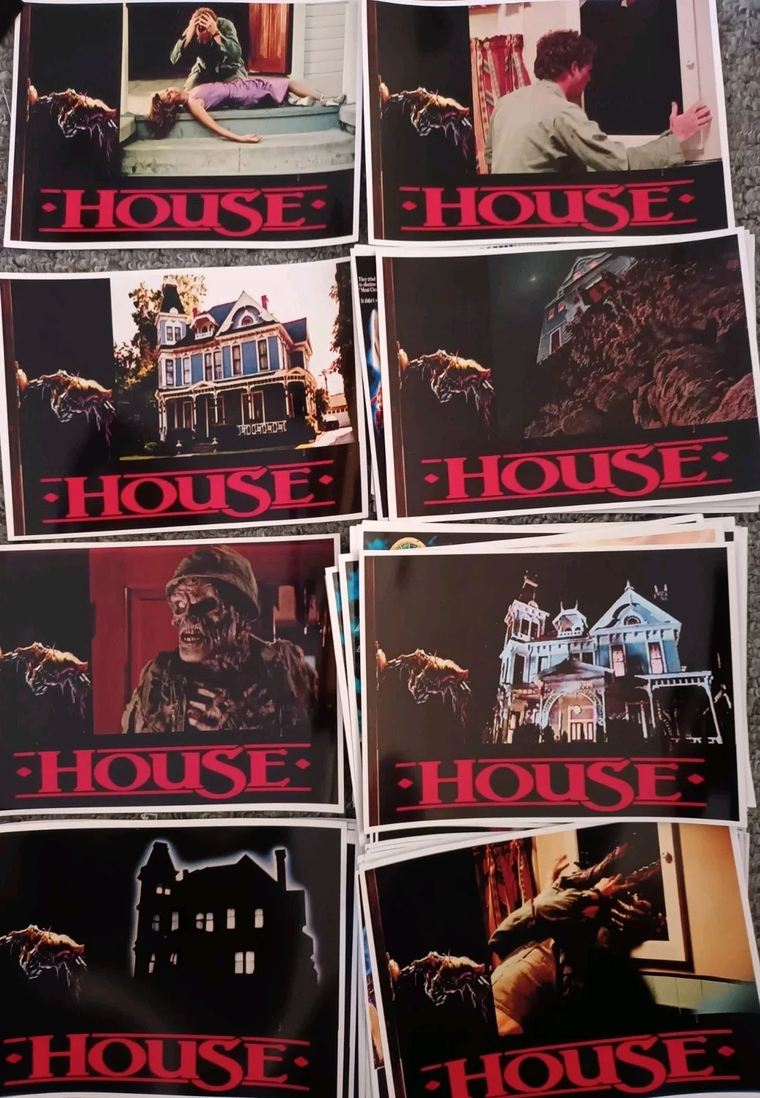 House Collection 1-4 Horror Movies. 72 Glossy/matt Finish 6.5x5ins Lobby Cards, изображение 4