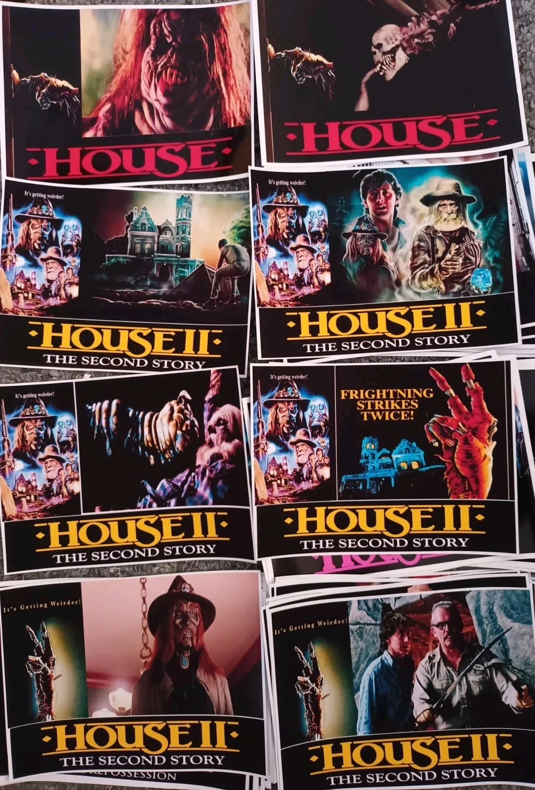 House Collection 1-4 Horror Movies. 72 Glossy/matt Finish 6.5x5ins Lobby Cards, изображение 5