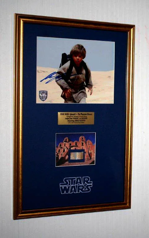 JAKE LLOYD signed STAR WARS Prop TATOOINE LUKE HOME, Free DEATH STAR! DVD, COA, изображение 4