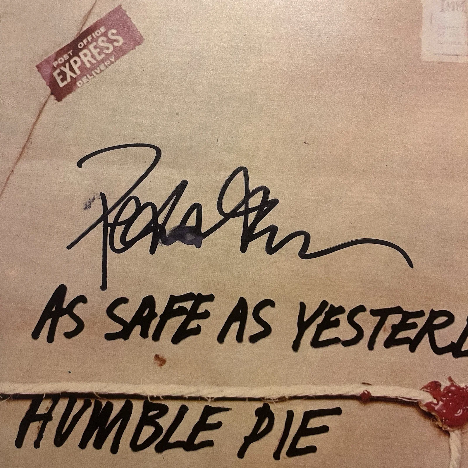 Peter Frampton Humble Pie Signed Autographed As Safe As Yesterday Vinyl Album, image 2
