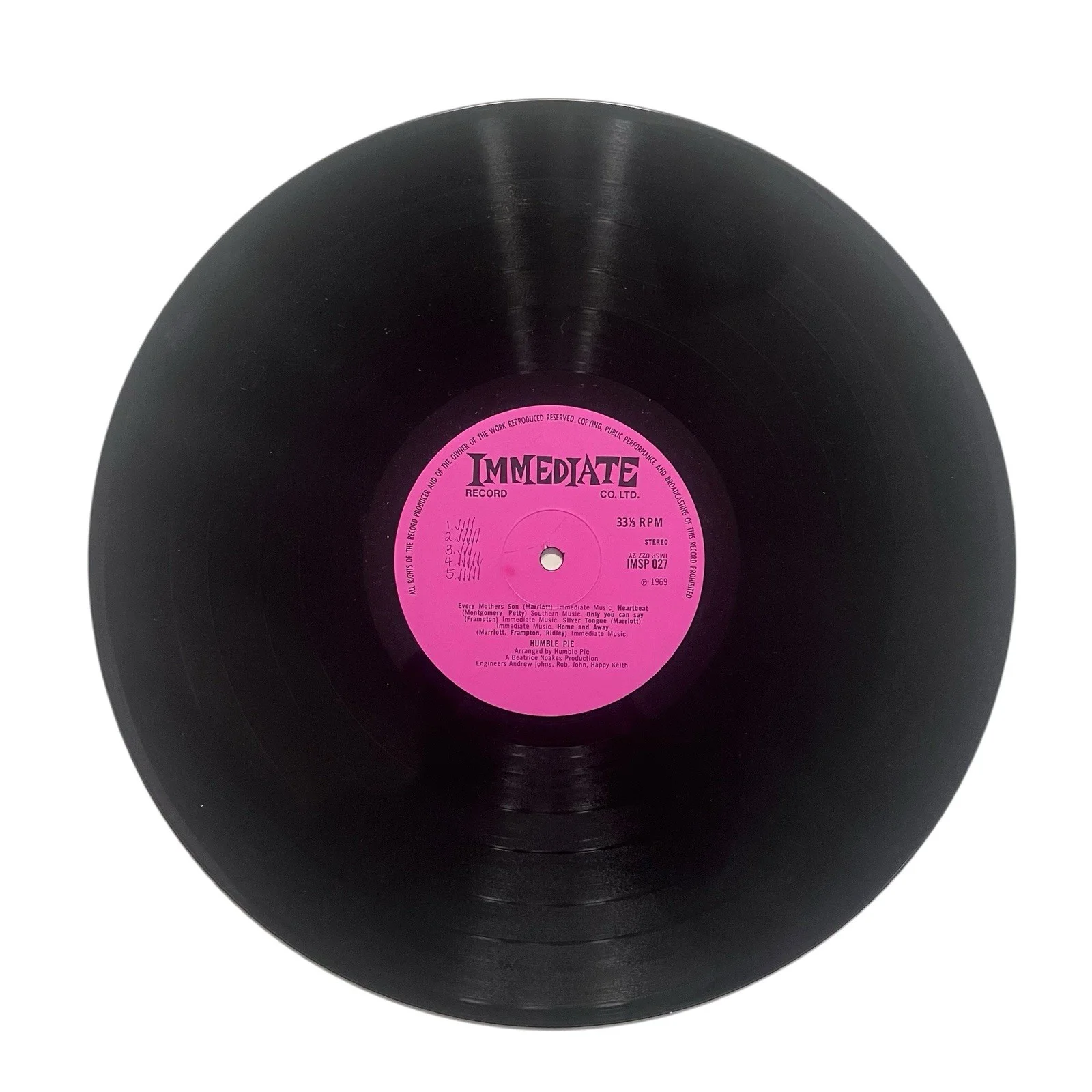 Peter Frampton Humble Pie Signed Autographed As Safe As Yesterday Vinyl Album, image 5
