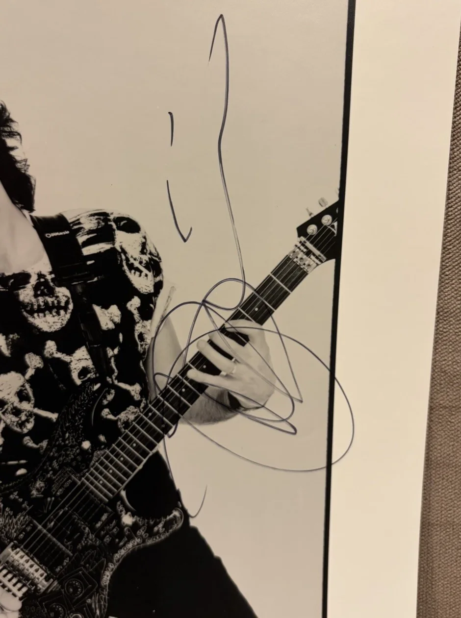 Joe Satriani Signed 8x10 Photo Autograph Guitar Promo Relativity Era In Person, изображение 2