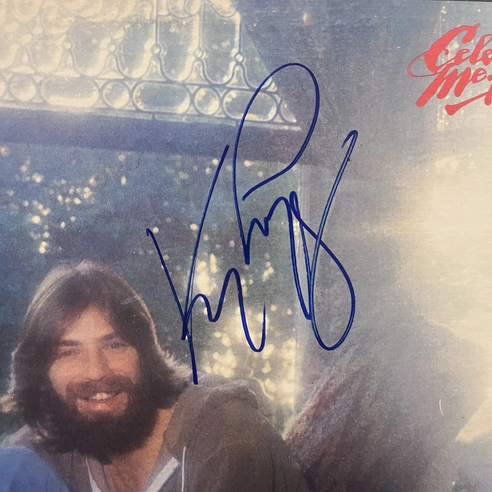 Kenny Loggins Signed Autographed Celebrate Me Home Vinyl Album Cover, изображение 2