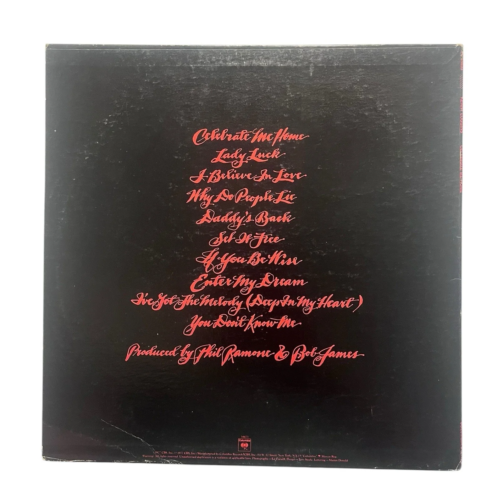 Kenny Loggins Signed Autographed Celebrate Me Home Vinyl Album Cover, изображение 3