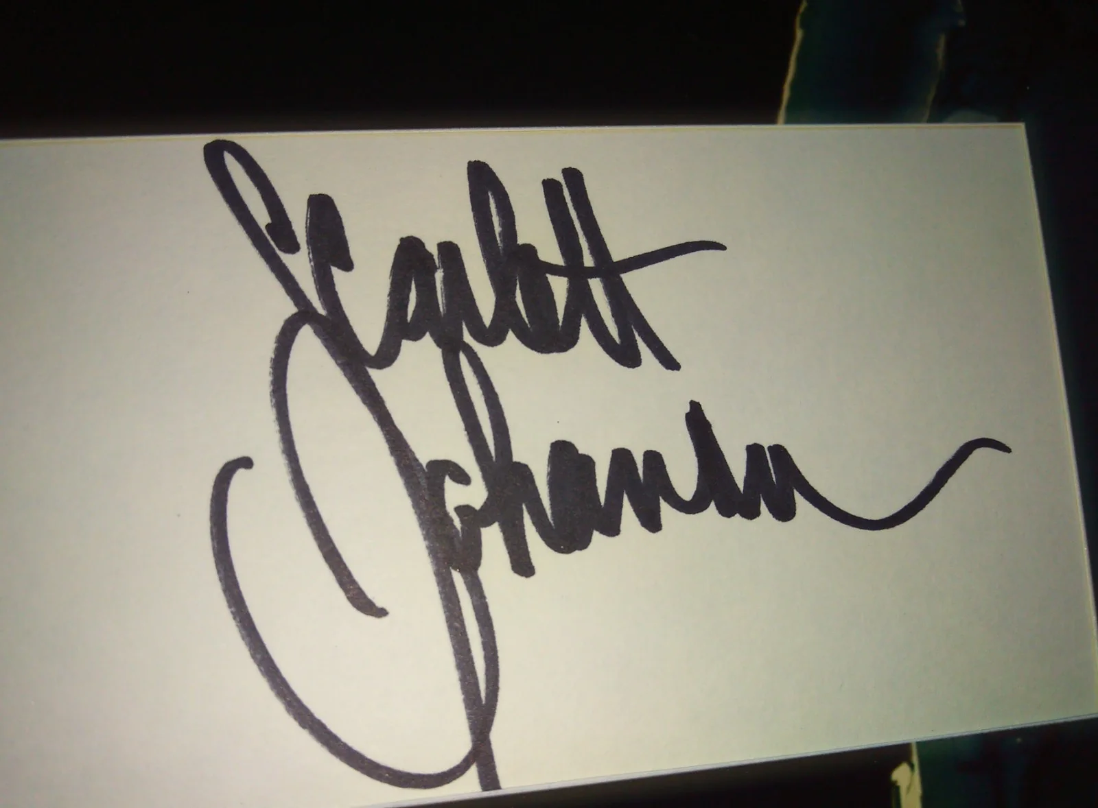 Scarlett Johansson Signed Index Card Photo Framed COA Avengers NO US TARIFFS, изображение 3