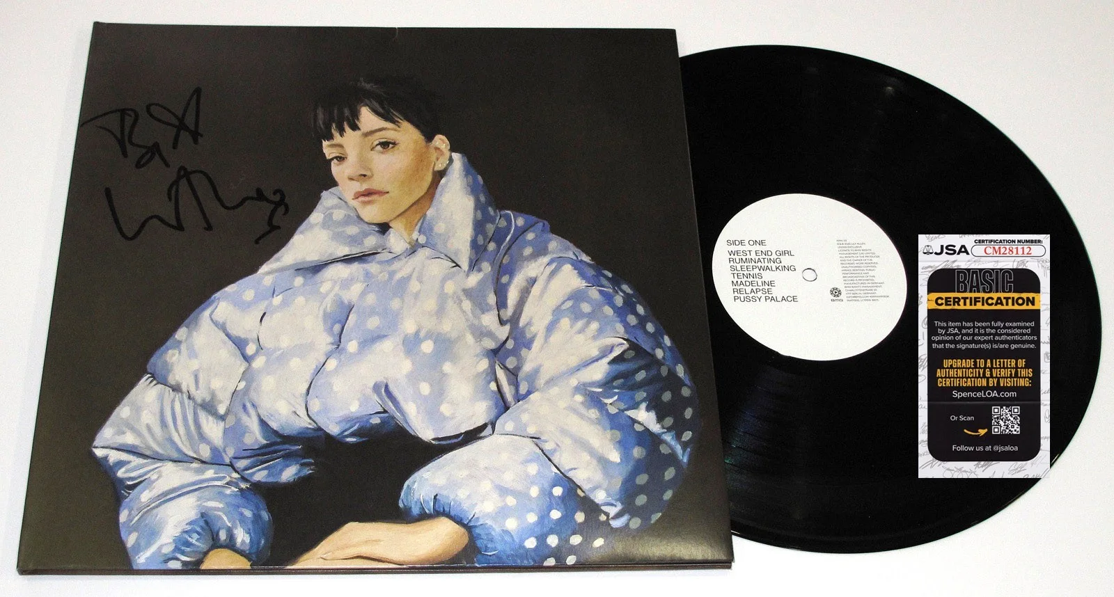 Lily Allen — Lily Allen signed "WEST END GIRL" Vinyl Album EXACT PROOF b Autographed JSA COA, изображение 5