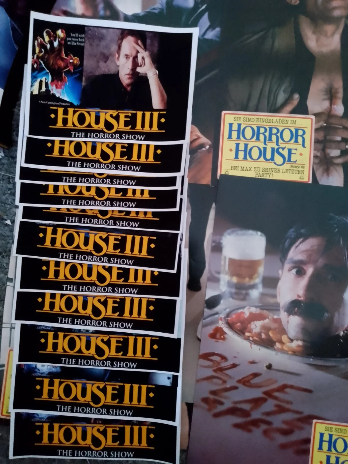 House III: HORROR HOUSE. 11 Original German 12x8 Glossy Lobby Cards/12 Others., изображение 2