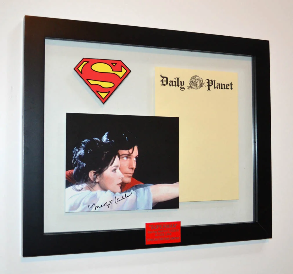 SUPERMAN Prop DAILY PLANET, Signed MARGOT KIDDER, TERRENCE STAMP, CAPE! COA, DVD, image 2