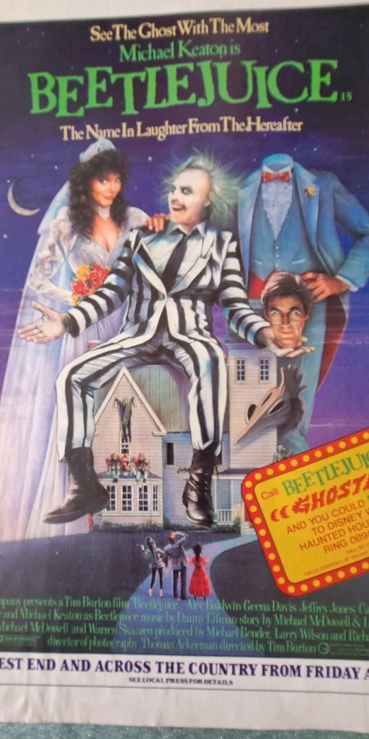 BEETLEJUICE - 1988 -Michael Keaton - Original Film Magazine Ad - Pre - Release, изображение 3