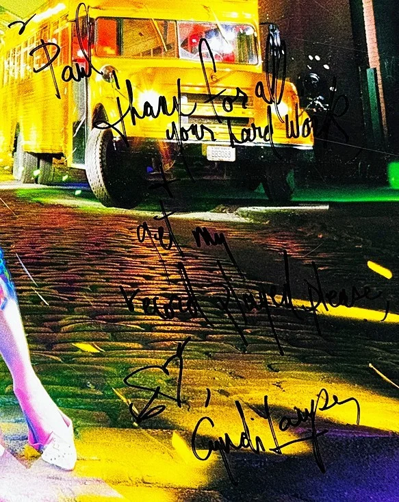 1989 -CYNDI LAUPER- BECKETT BAS FULL-NAME Signed/Autograph/Auto Music Poster, изображение 2