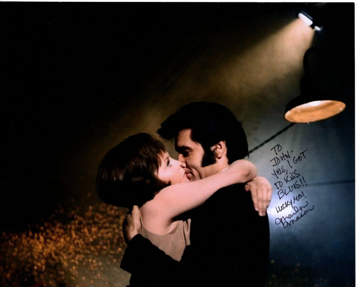 Marlyn Mason — MARLYN MASON Signed 8x10 w/ ELVIS PRESLEY Photo - To John GREAT CONTENT