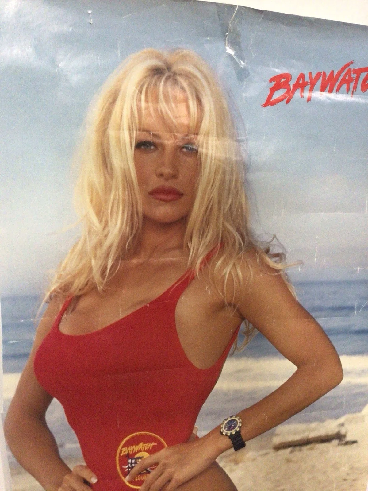 Vintage 1995 Poster Locker Room Sexy Pamela Anderson Baywatch C.J. Parker Canada, изображение 5