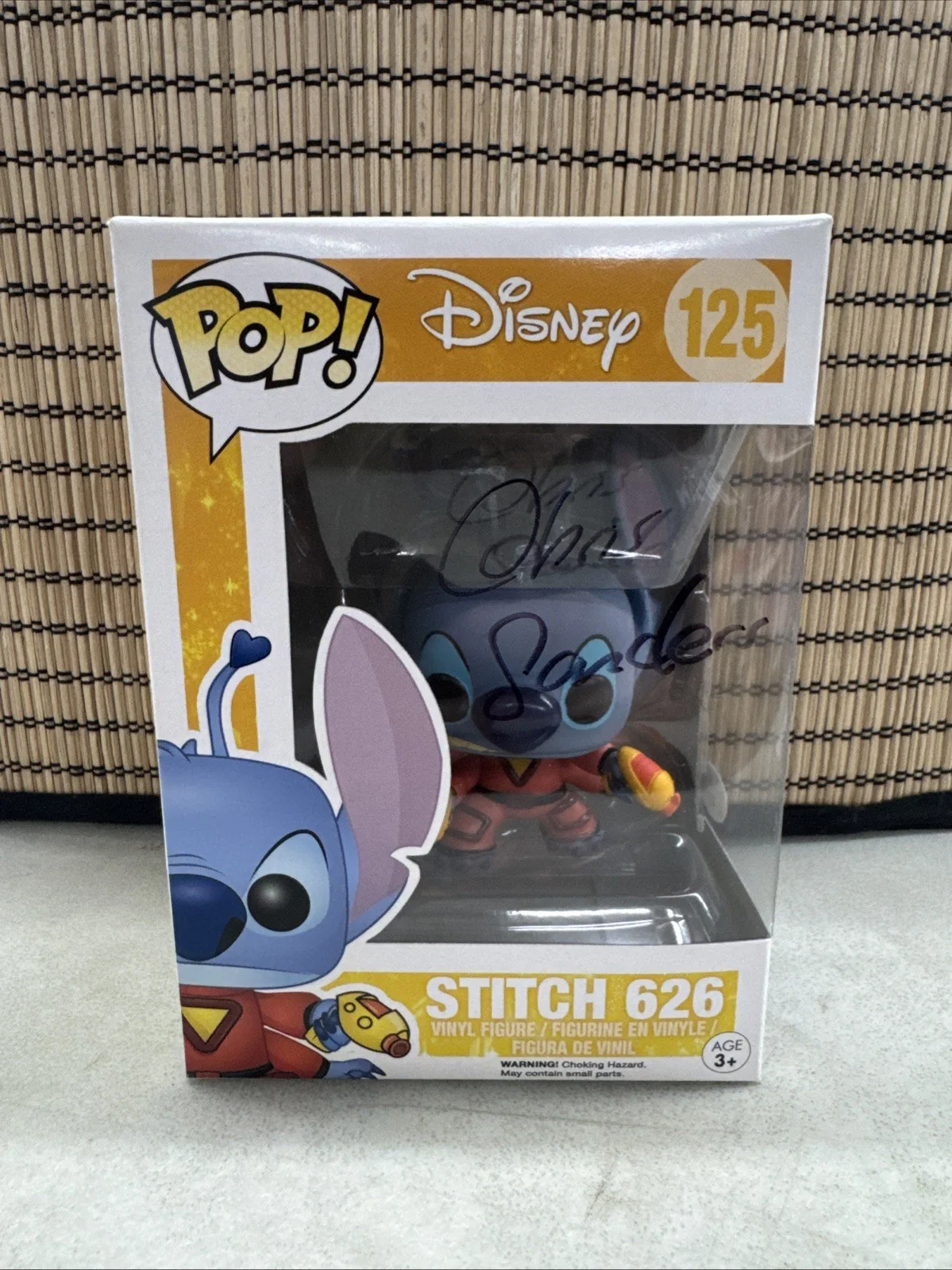 Chris Sanders — Chris Sanders Signed Stitch 626 Disney Funko Pop! #125 JSA W/Protector, изображение 2