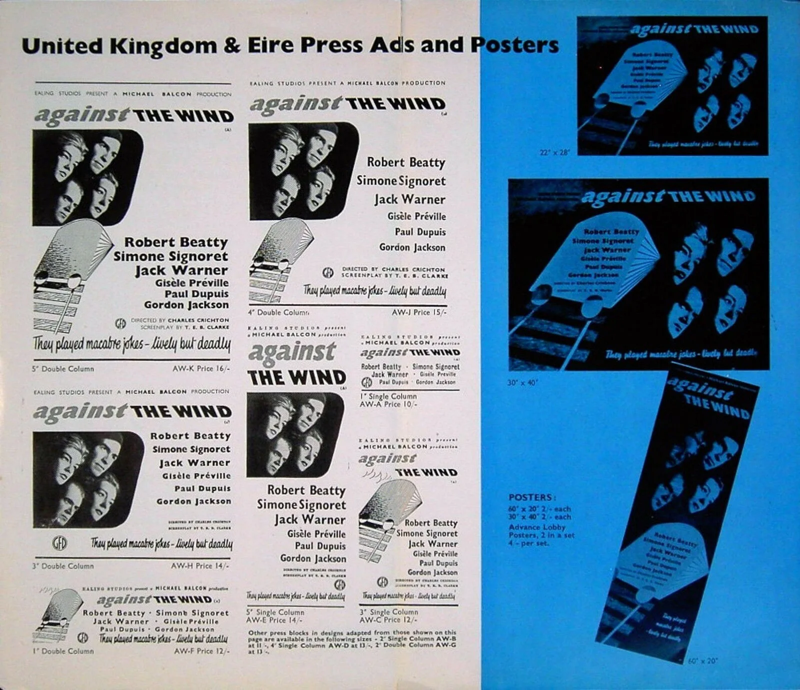 AGAINST THE WIND 1947 Simone Signoret Jack Warner UK EALING PRESSBOOK, изображение 3