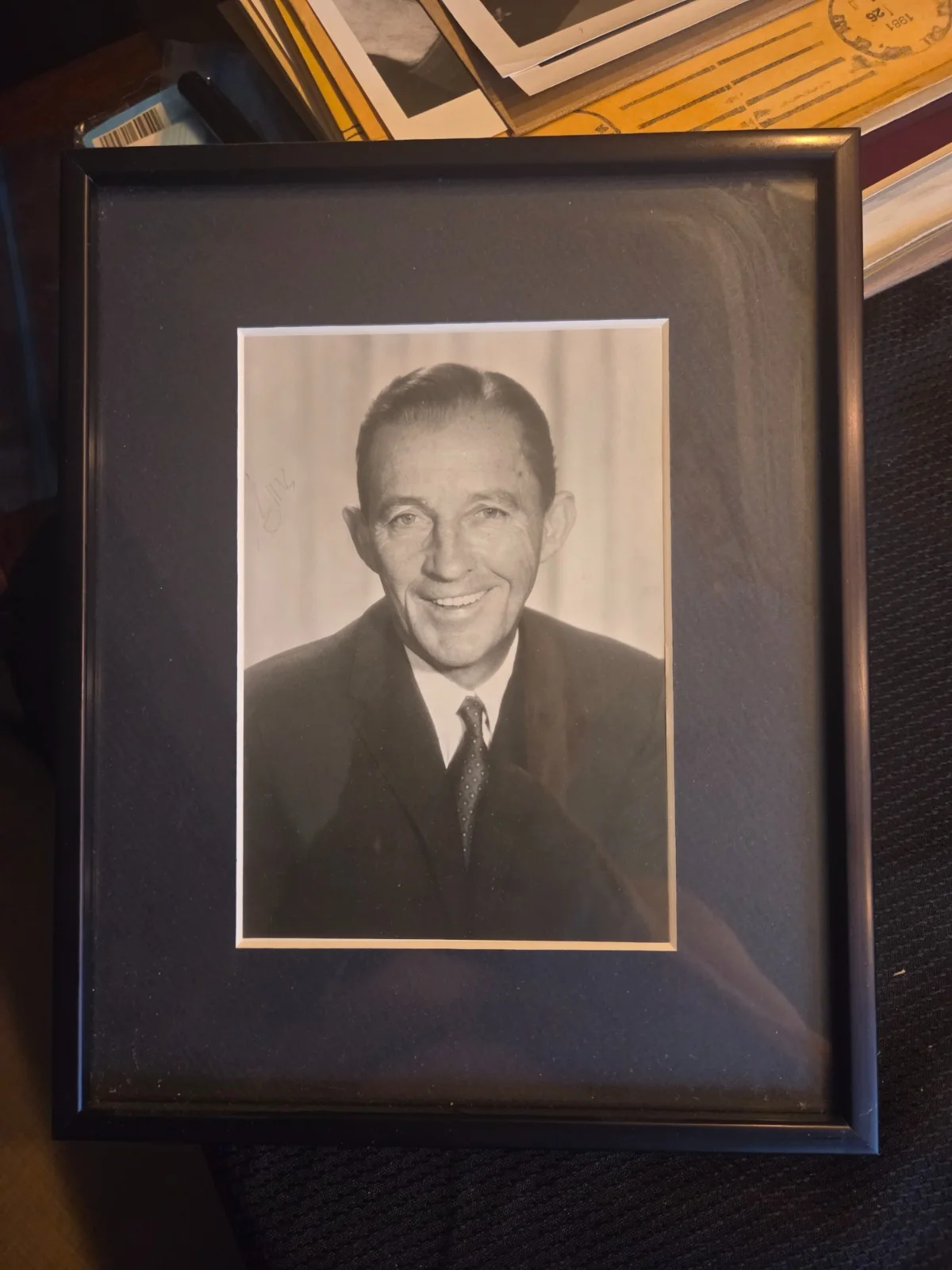 Bing Crosby — Bing Crosby Signed 5x7 Photograph Autographed "Bing" White Christmas RARE