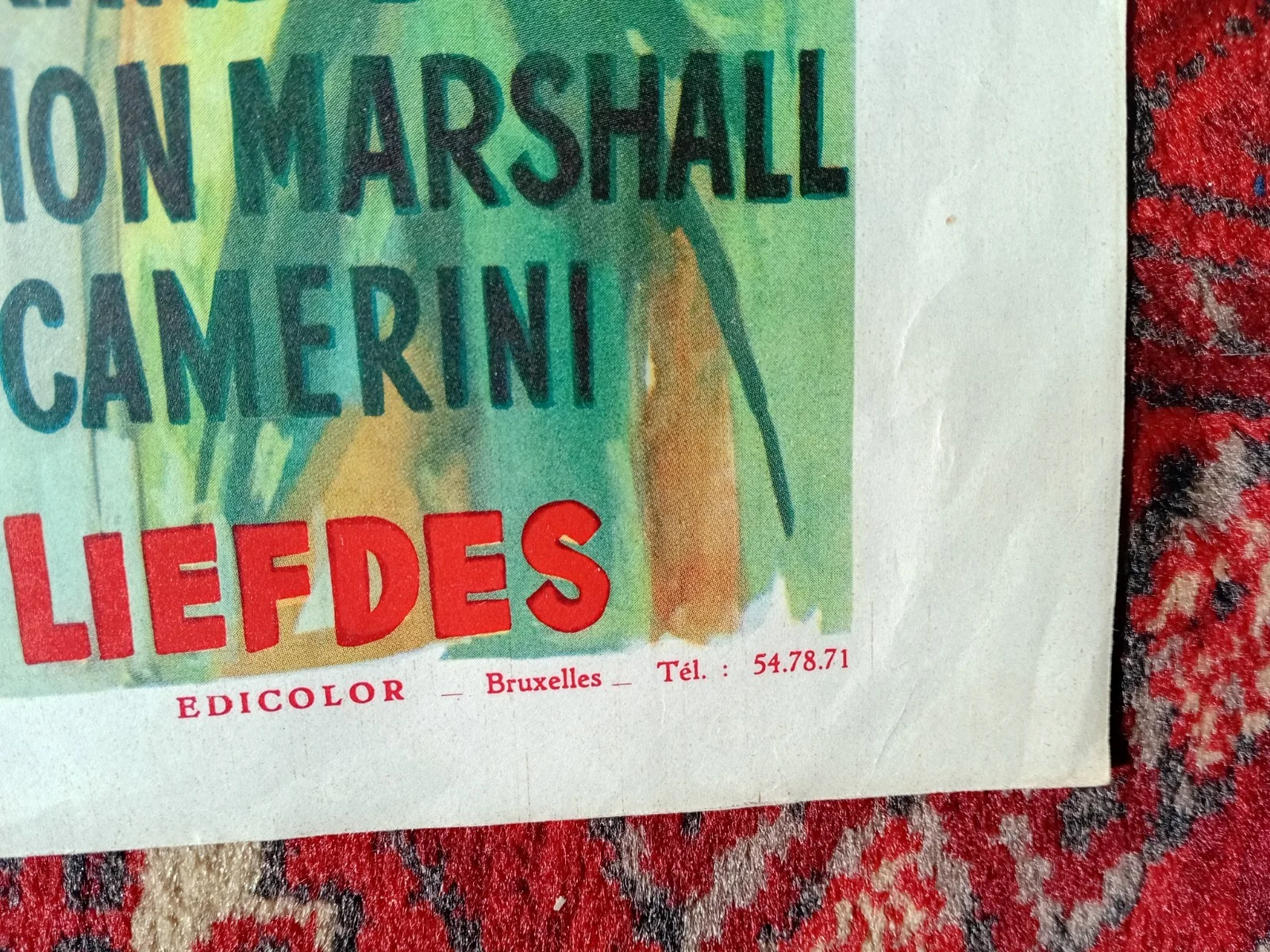 Via Margutta [Run with the Devil] La Rue des amours faciles ORIG Belgian Poster, image 5