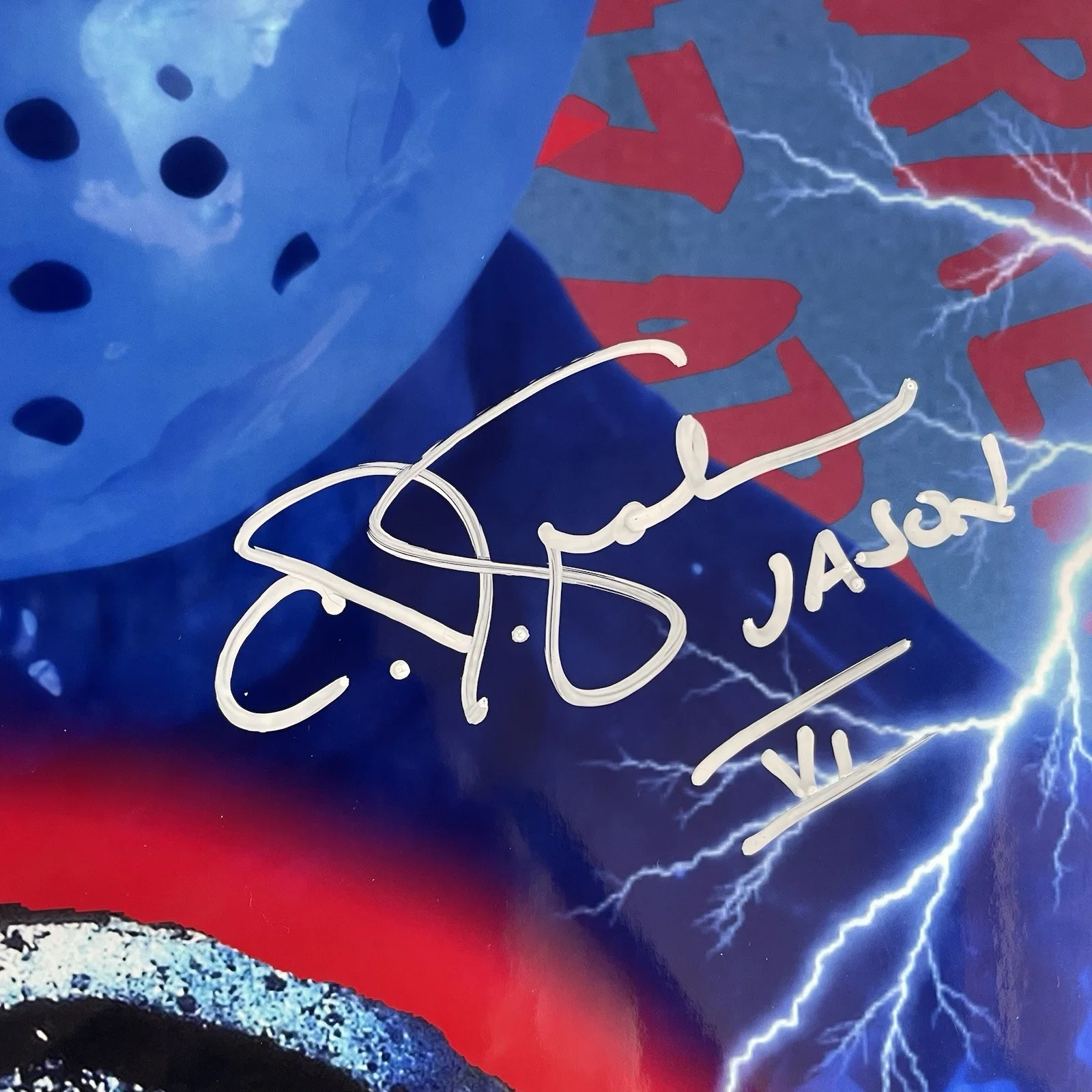CJ GRAHAM FRIDAY THE 13TH SIGNED 11X14 BAS BECKETT COA. Jason Voorhees, image 2